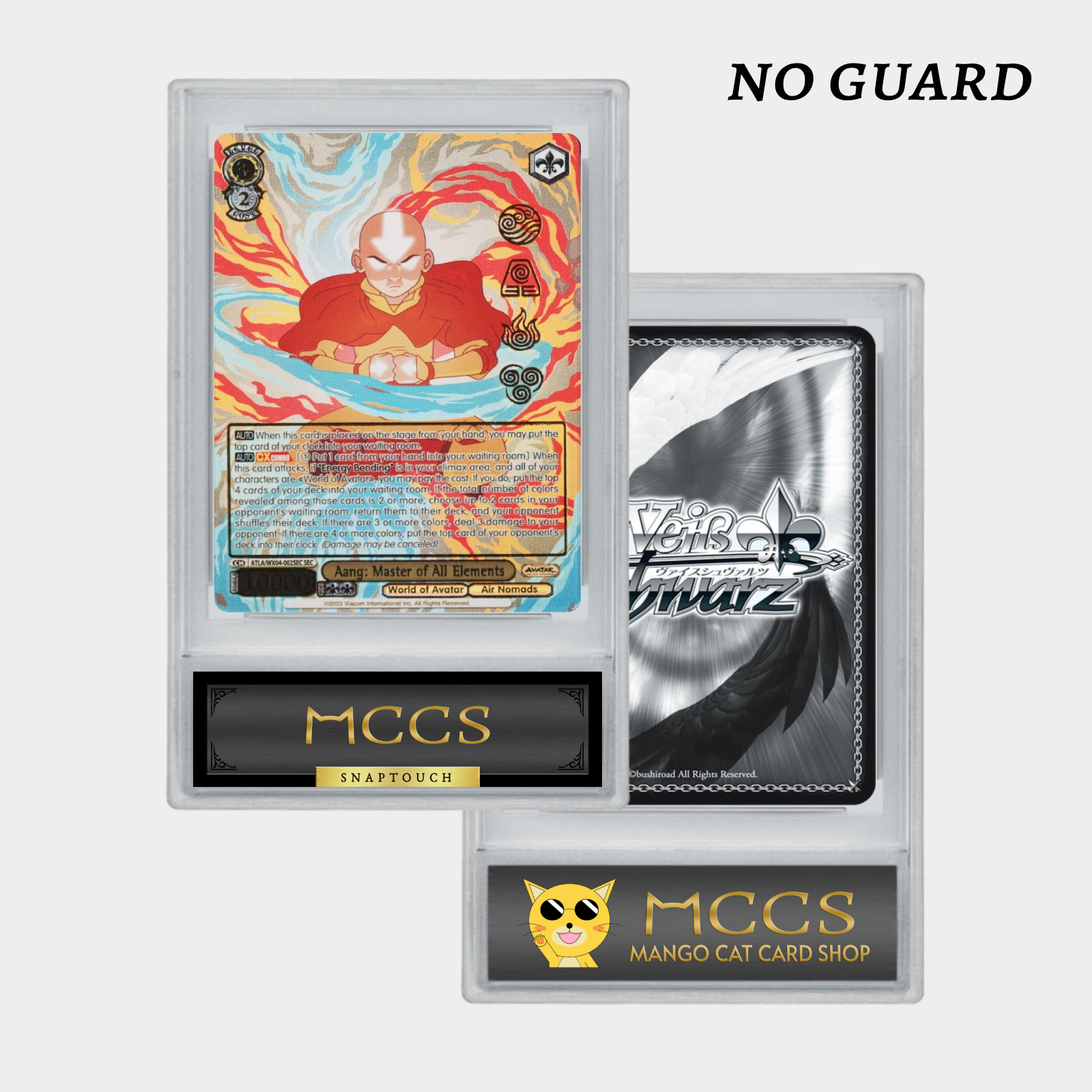 SnapTouch Slab Cardholder w/ Bumper Guards | For Sleeved Cards | 35PT