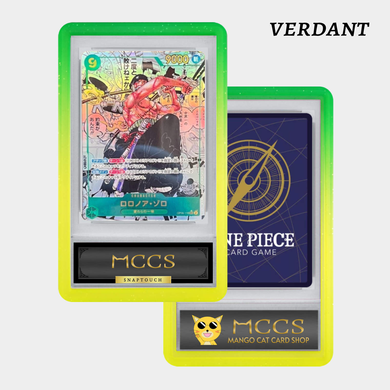 SnapTouch Slab Cardholder w/ Bumper Guards | For Sleeved Cards | 35PT